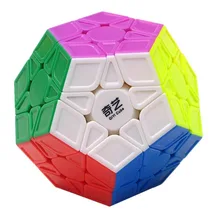 Qiyi Qiheng S кубик Megaminx скульптурный Stickerless Dodecahedron Скорость Волшебная головоломка конкурс твист пакет с цвет коробка 1 шт. безопасный ABS