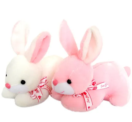 

about 22cm white or pink rabbit plush toy doll, gift w3905
