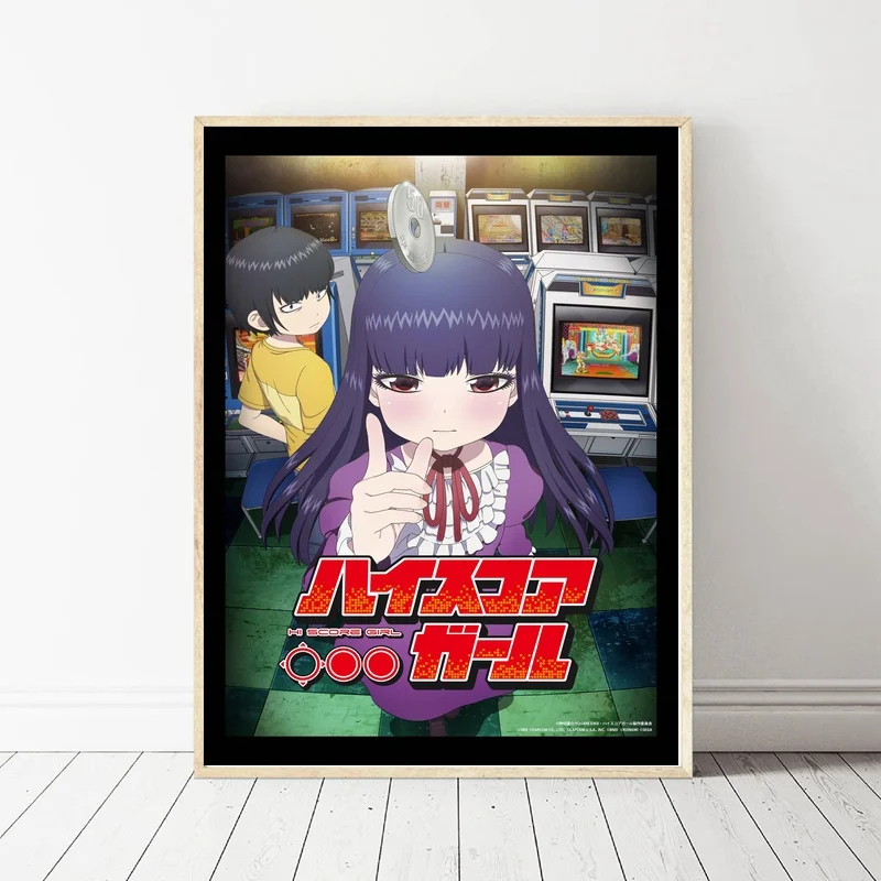 

High Score Girl Art Silk Fabric Poster Prints Home Wall Decor Painting 60x90cm