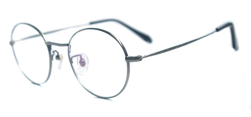 Мужской Ультра-светильник из чистого титана, оправа для очков, винтажные очки, круглые ретро очки для очков по рецепту