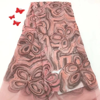 

2019 Selling High Quality Guipure Lace Fabric African Cord Lace Fabric for Nigerian France Lace Fabrics Women Party Dress Lace