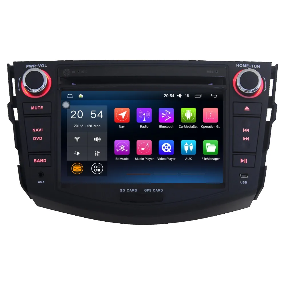 

2 Din 7" Android 6.0 Car Multimedia Player For 2007-2012 Toyota RAV4 Without DVD Car Audio Free Map Car Stereo