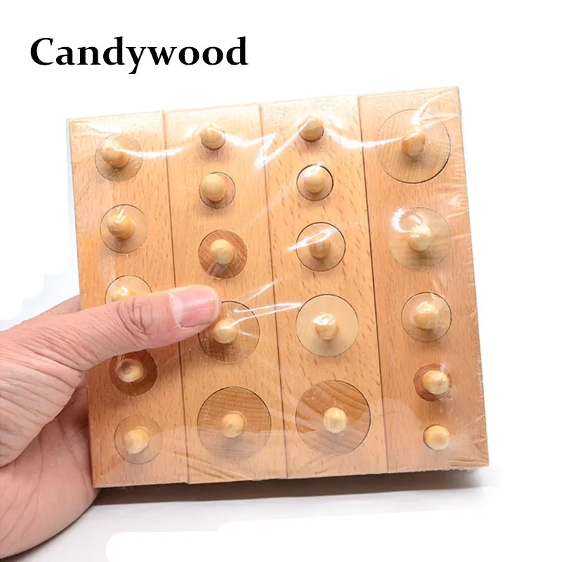 Candywood 4pcs/set Wooden Cylinder Socket Blocks kids wooden toys Upgraded Montessori Early Learning Education Toys for Children Candywood 4pcs/set Wooden Cylinder Socket Blocks kids wooden toys Upgraded Montessori Early Learning Education Toys for Children