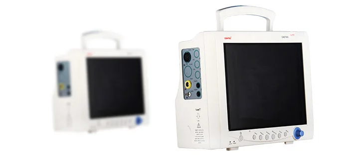 CMS7000 CE FDA TFT 12.1 inch Multi Parameter ( SPO2 + NIBP + PR +TEMP + RESP ) ICU Patient Monitor with Printer 12 leads ECEK