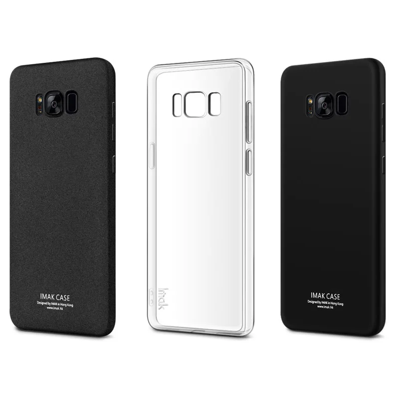 For Samsung Galaxy S8 / S8 Plus Case IMAK Transparent Matte Metal Ultra Thin Full Coverage Soft