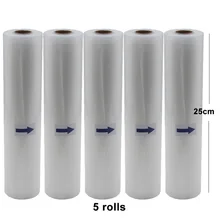 5 Rolls/Lot Home Kitchen Food Vacuum Bag For Vacuum Sealer Storage Bags Food Fresh Keeping 25cm*500cm 5 Rolls/Lot Home Kitchen Food Vacuum Bag For Vacuum Sealer Storage Bags Food Fresh Keeping 25cm*500cm