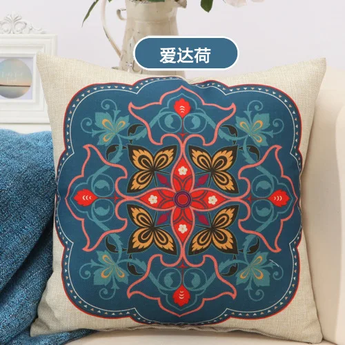 

printedthe pillowcases geometry style 45*45cm linen pillow cases