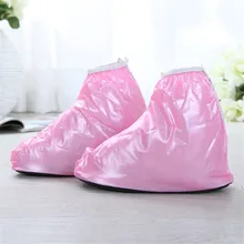 Детские туфли для многократного применения, покрытие, детские ботинки от дождя для мальчиков и девочек, ПВХ, водонепроницаемые защитные бахилы, утолщенные противоскользящие дождевые снасти