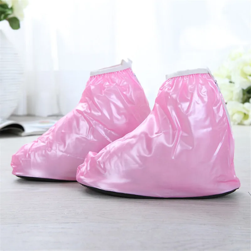 Kids Reusable Shoes Cover Children's Rain Boots Boys Girls PVC Waterproof Protector Shoe Covers Thicken Anti-Slip Gear |