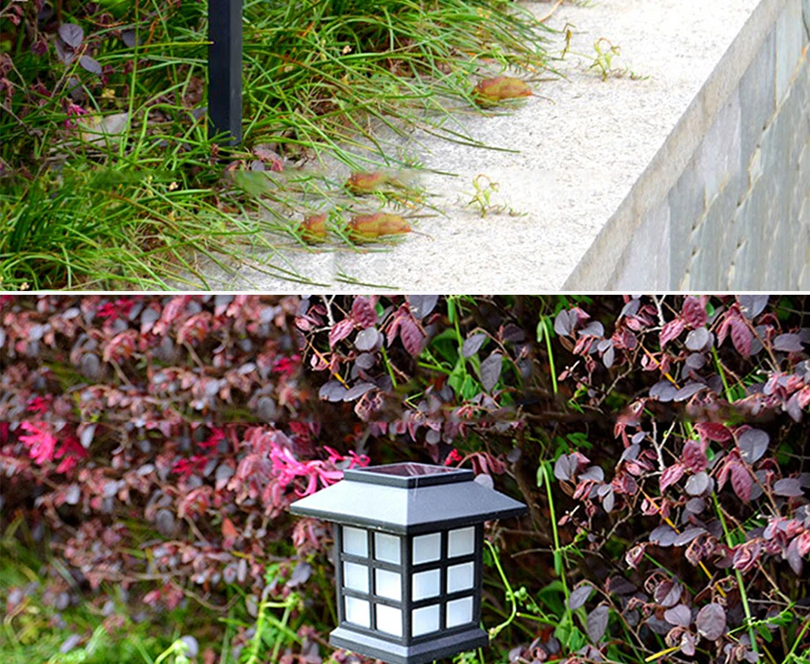 Energia da Bateria ao ar Livre à Prova Água para Landscape Solar Luz Caminho Lawn Lamp Auto d' Garden Path Quintal Luzes 8 Pcs Rgb Led 4 Cheap Lâmpadas solares