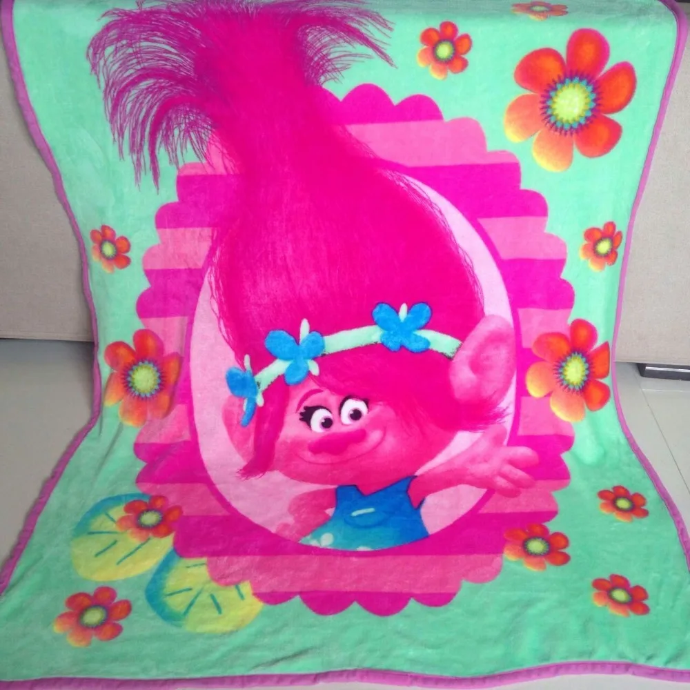 

Trolls Poppy Branch Blanket Size 100*130cm Kids Fleece Blanket Kids Gifts Unicorn Cute Designs Kids Blanket