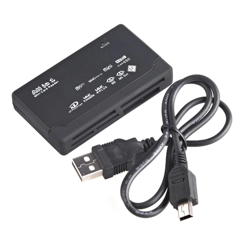 Hot-USB 2,0 Супер Скоростной кардридер 6 карт слот SD/XD/MMC/MS/CF/SDHC совместимость