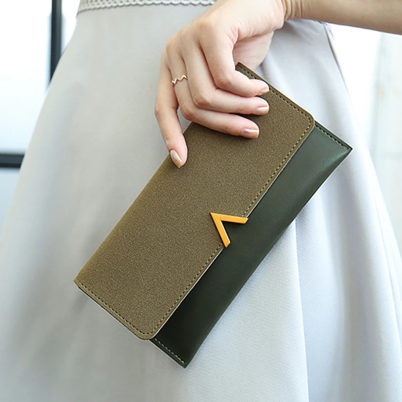 

Women Wallet Fahion Purse high quality soft leather wallet Women purse long elegant female wallet big capacity new design