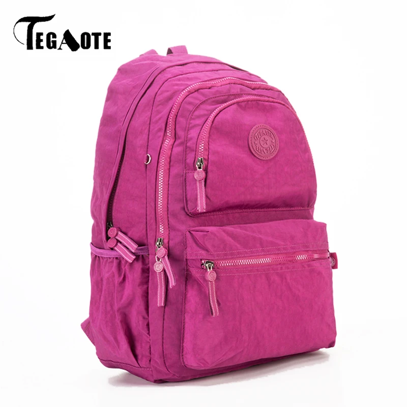 

TEGAOTE Large Capacity Backpack Women Waterproof Teenage Casual School Bag Brand Designe Bagpack Ladies Travel Mochila Sac A Dos