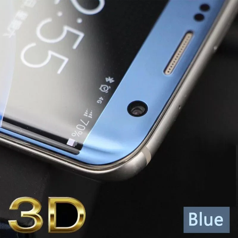 Фирменное изогнутое закаленное стекло YKSPACE 9H 3D 5 цветов для Samsung Galaxy S7 Edge S8 Plus