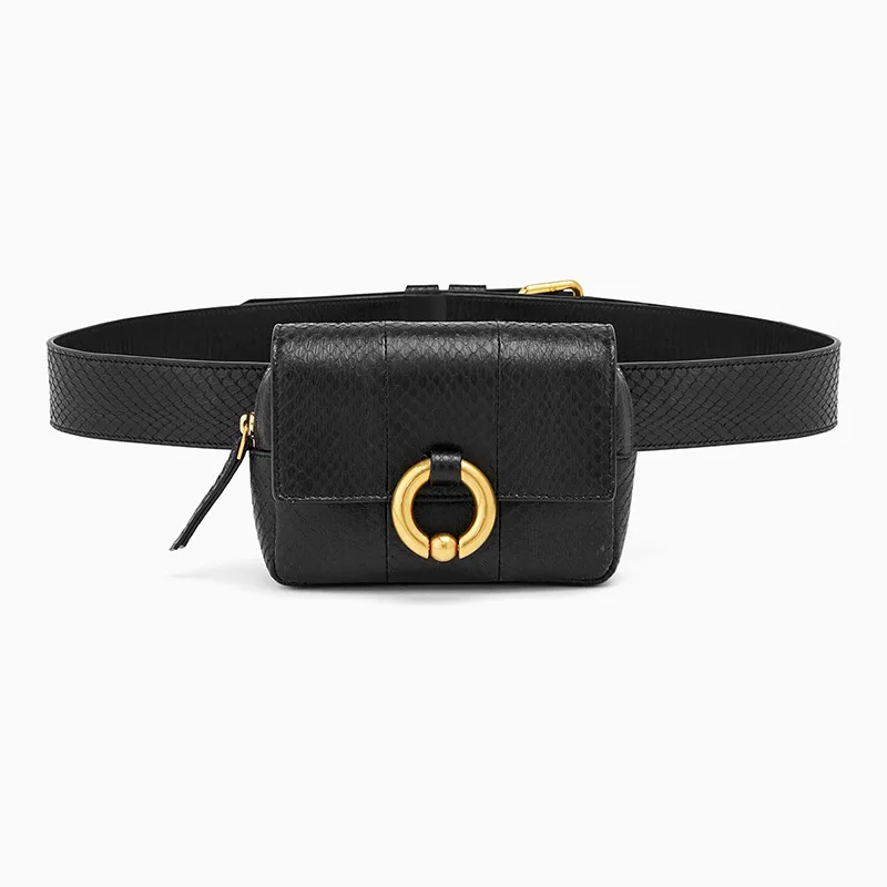 

Classic Trendy Waist Bags Fashion Women Belt Pack Vintage Mini Bags Pu Leather Simple Casual Belt Shoulder Bags gift