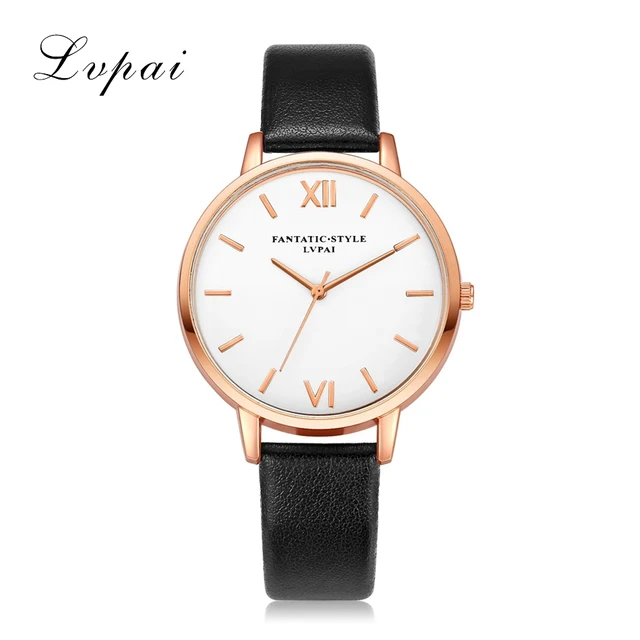 Lvpai Brand Rose Gold Luxury High Quality Casual Geneva Leather Strap Women Watc Lvpai Brand Rose Gold Luxury High Quality Casual Geneva Leather Strap Women Watc