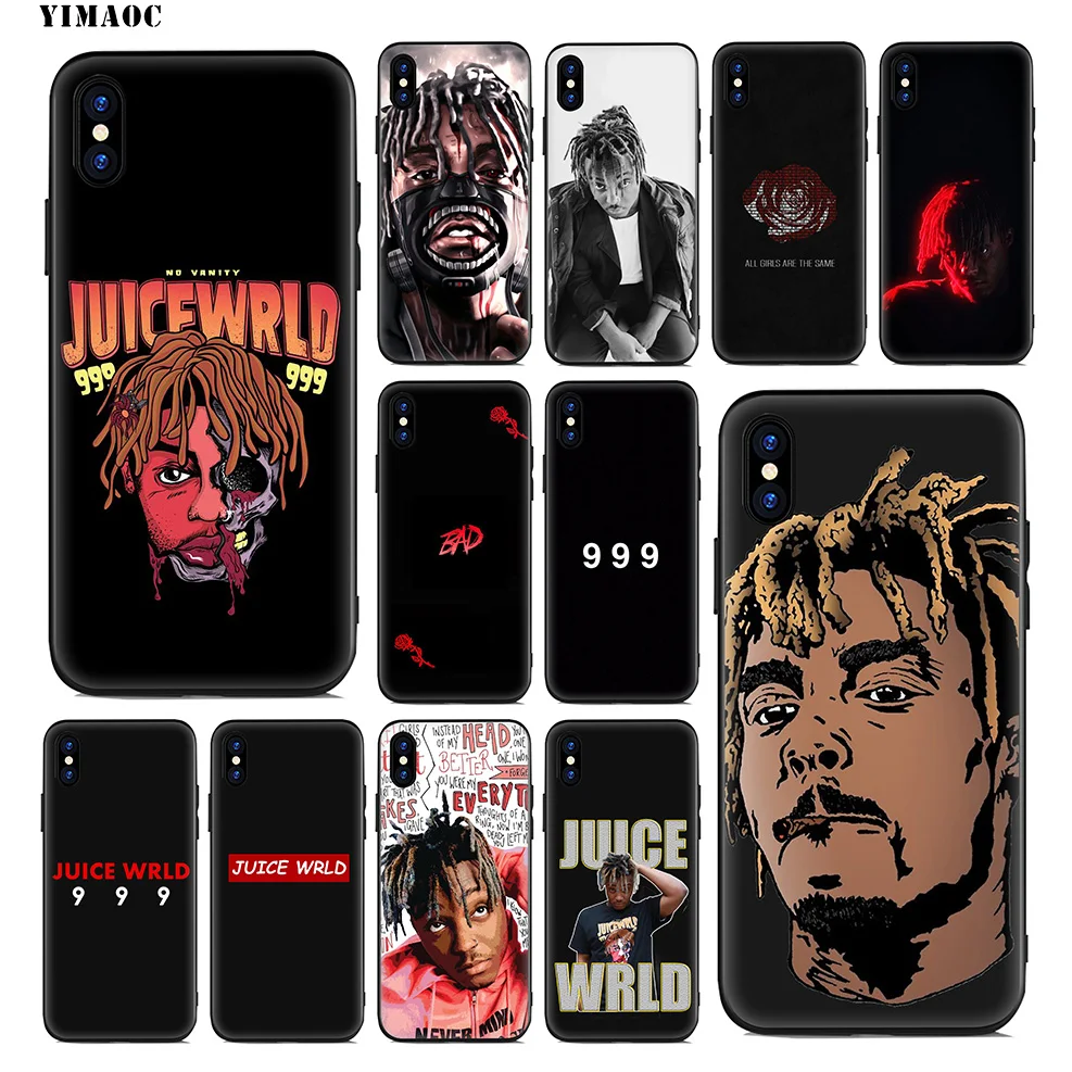 Мягкий силиконовый чехол YIMAOC Juice WRLD 999 для iPhone 11 Pro Xr Xs Max X или 10 8 7 6 6S Plus 5 5S SE |