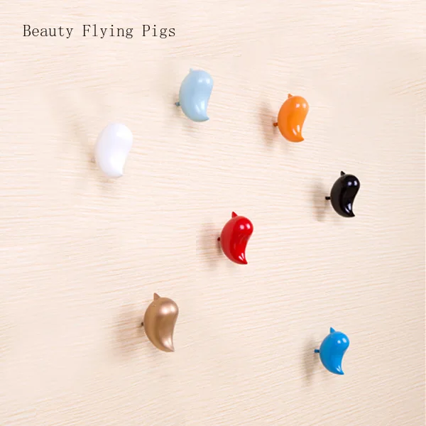 1pcs resin cute bird home decoration hook wall key storage bedroom door hook stereo single coat rack