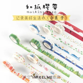 

2rolls 1.5cm*7m MY LOVELY LIFE Japanese Washi Tape Cute Paper Kittens Masking Tape DIY Scrapbooking Sticker Adhesive Tapes