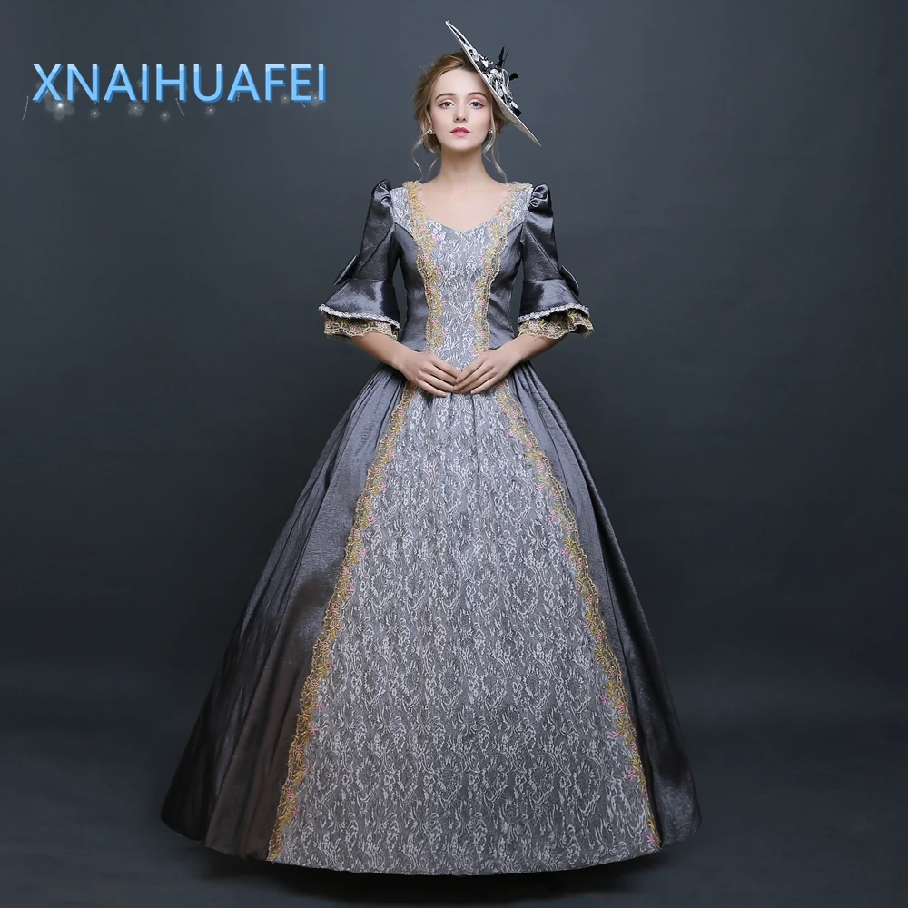 

18th Century Royal Princess Hallowmas Medieval Dress Renaissance Costume Marie Antoinette Cosplay Party Ball Gown Prom Dresses