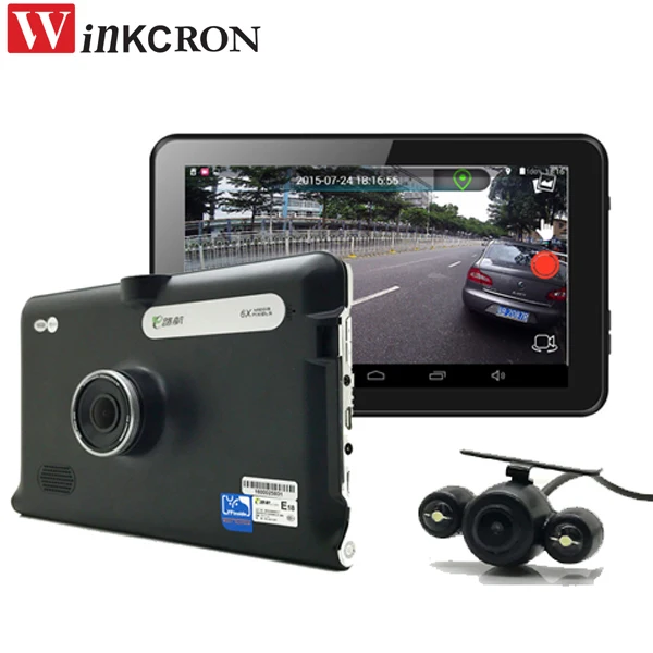 

7" Car Camera GPS Navigation Quad core WIFI DVR Rearview Camera AV-IN With Parking Camera Truck vehicle gps V18 Android 4.22
