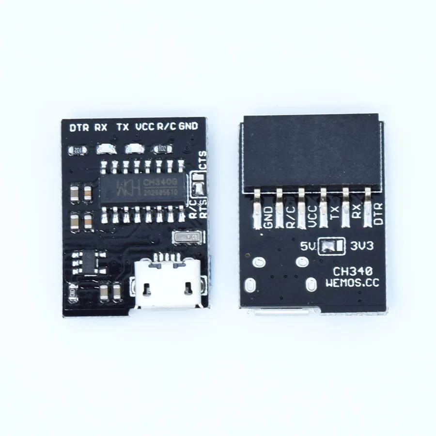 

WEMOS CH340G Breakout 5V 3.3V USB to serial module