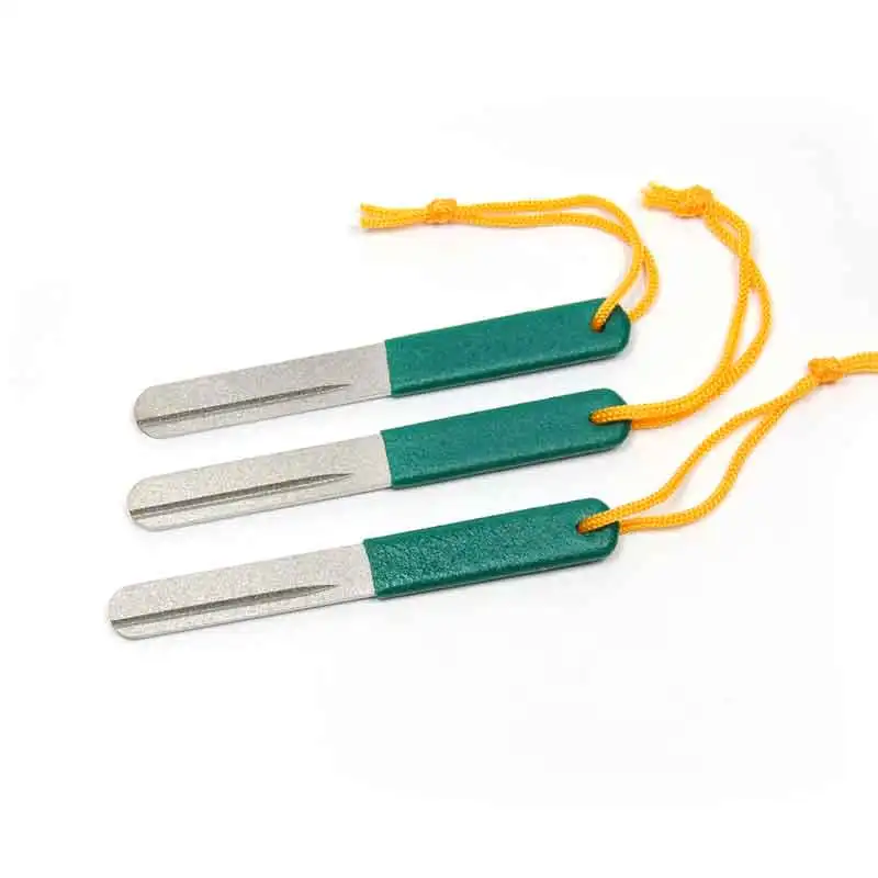 

2PCS Double Faces Diamond Fishing Fly Hone Hook Sharpener Tool Hook File