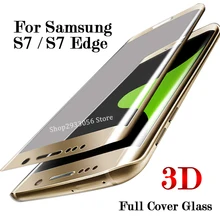 3D изогнутое защитное стекло на samsung Galaxy S7 Edge S 7 S7edge 7s закаленное защитное стекло для экрана полная защитная пленка 9H