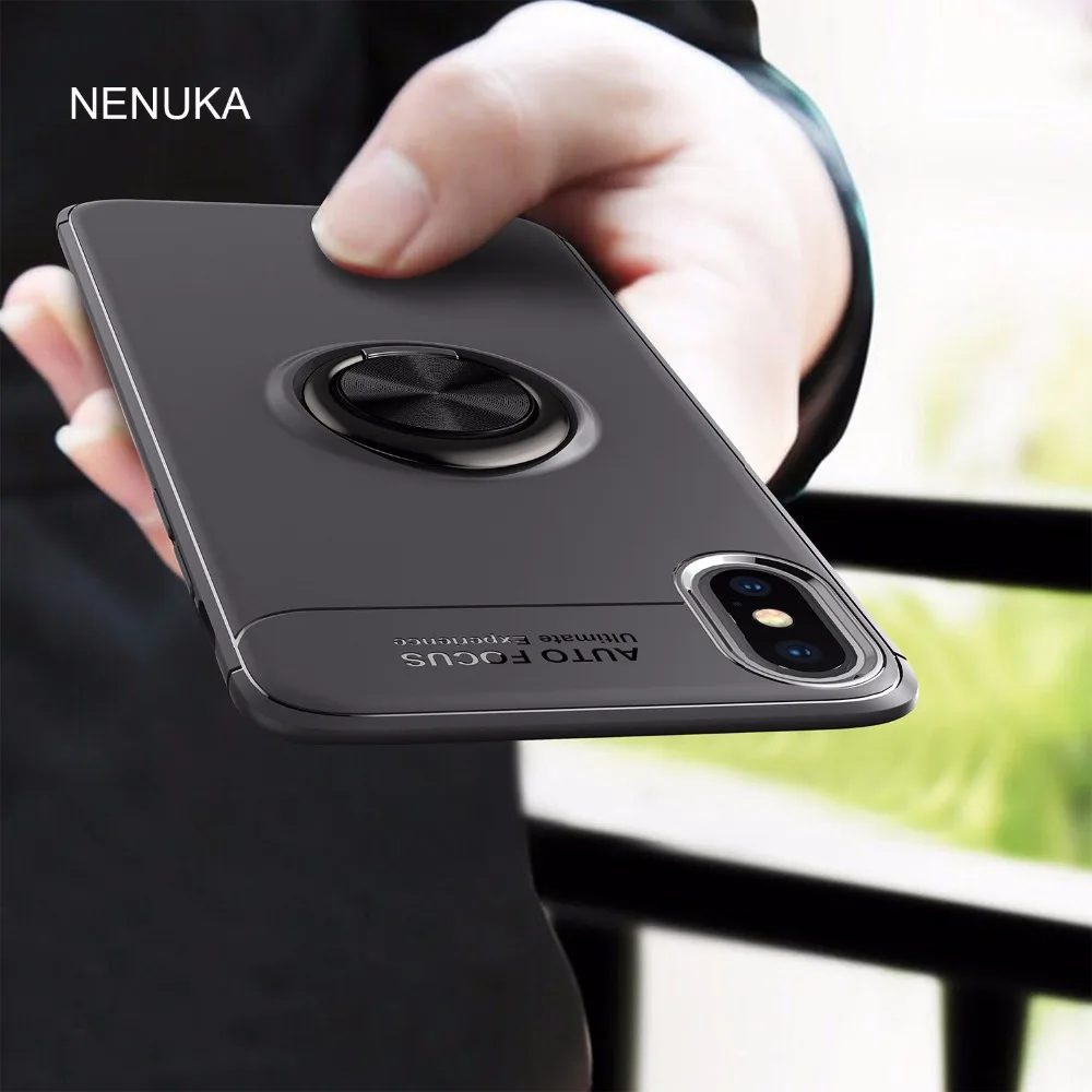

Car Holder Magnetic Bracket Ring Case For Apple iPhone X XS MAX XR Shockproof Cover For iphone 6 6s 7 8 Plus