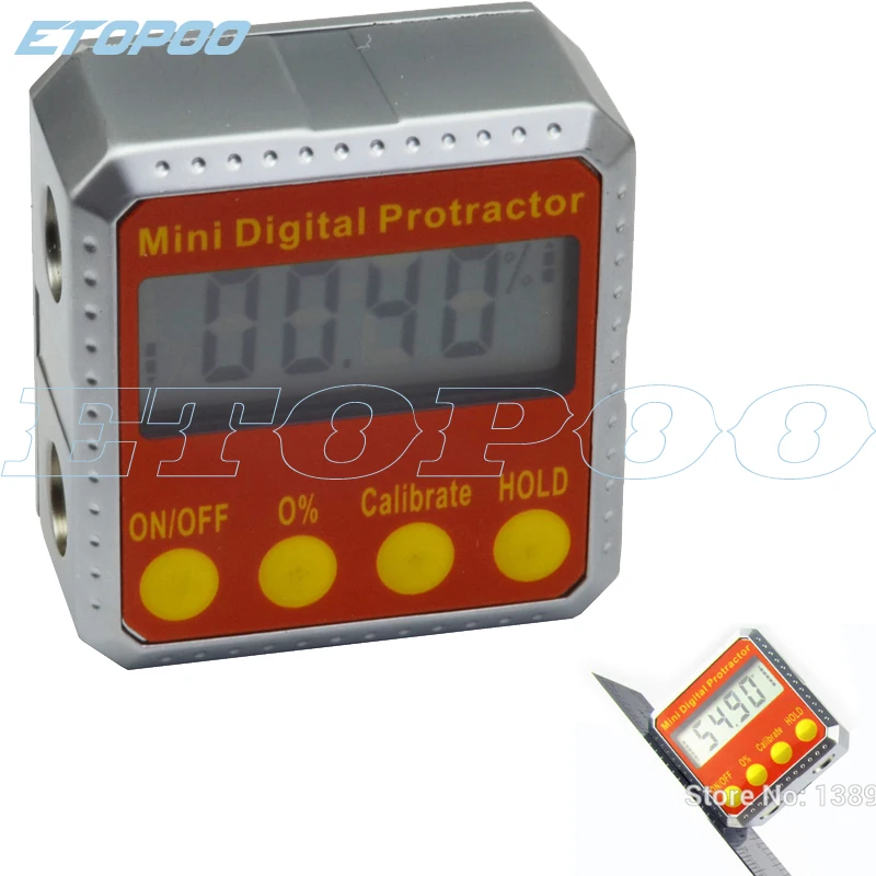 

2sides magnets Digital Protractor Inclinometer Digital Bevel Box level tool electronic angle gauge