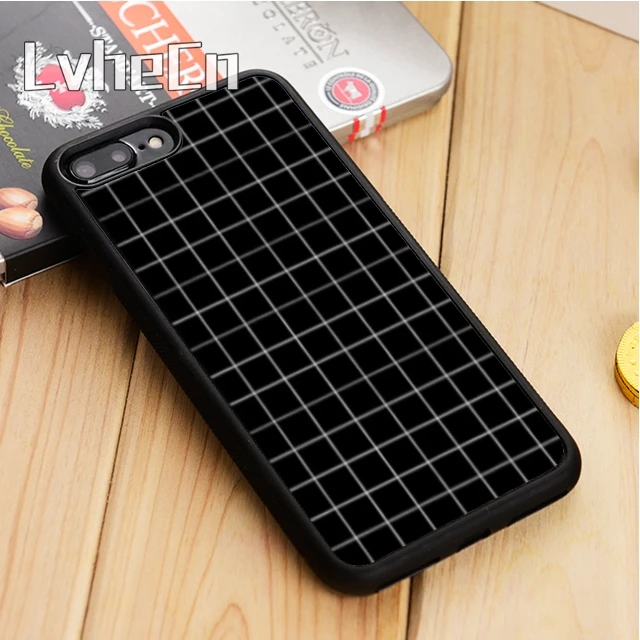 

LvheCn Line Lattice Phone Case Cover For iPhone 4 5 5s SE 5C 6 6s 7 8 10 X Samsung Galaxy S5 S6 S7 edge S8 S9 plus note 8