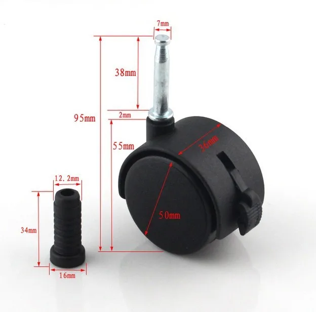 2 &quotor1.5&quot сменные поворотные мебельные ролики Офисное Кресло детская кроватка