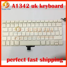 5pcs/lot perfect testing A1342 UK keyboard for macbook 13.3” A1342 uk keyboard clavier without backlight backlit 2009 2010year