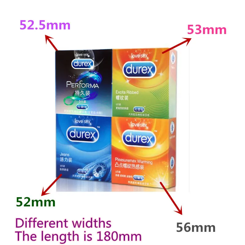 Презерватив Durex 4 стиля 3 шт X коробка Экстра смазанные долговечные спиральные