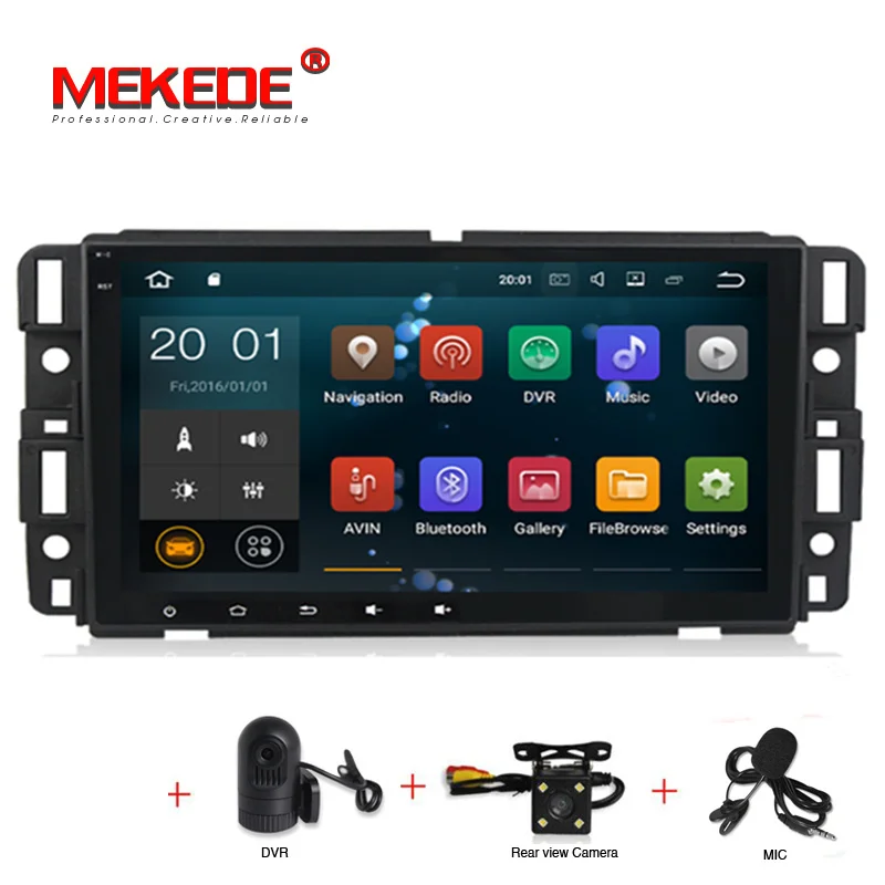 

8" Android7.1 Car multimedia player radio audio for Chevrolet Suburban Tahoe Impala Buick Enclave GMC HUMMER GPS Navigation WIFI