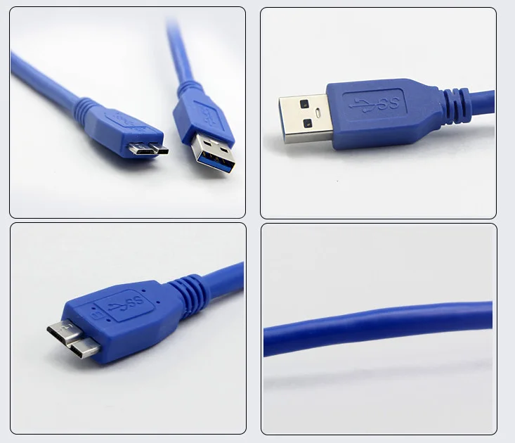 

1M USB 3.0 A to Micro B Cable Power Data SYNC Accessory Replacement For External Hard Drive