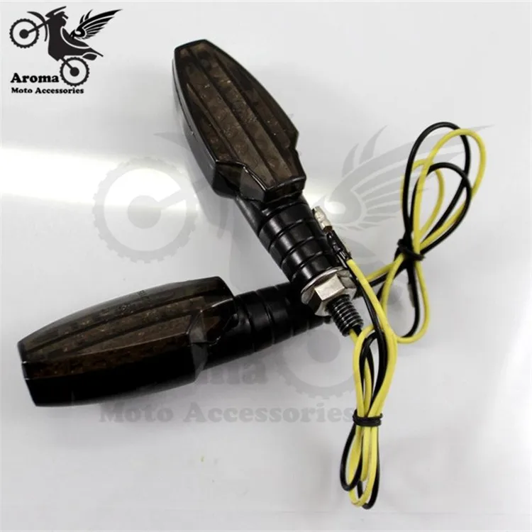 

free shipping smoke lens motorbike ATV Off-road dirt pit bike motocross LED scooter moto flashers motorcycle turn signal light