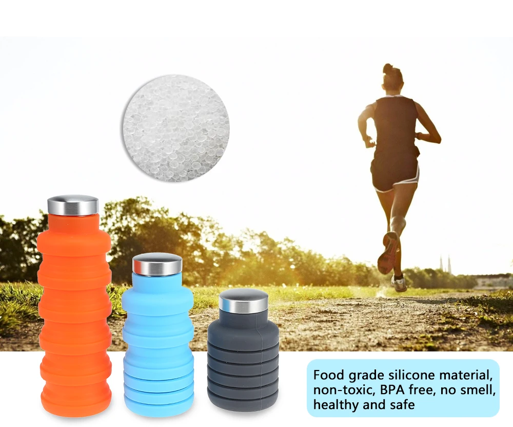 Outdoor Sport Silicone Folding Water Bottle