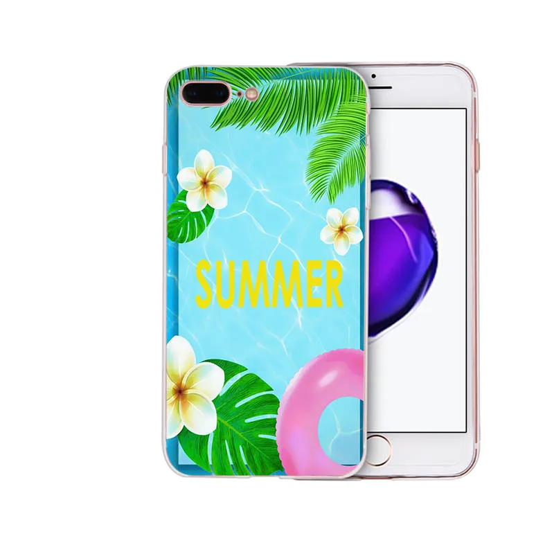 Мягкий силиконовый чехол для телефона iphone x xs xr xsmax 8 7 6s 6 plus 5s se 5 HELLO SUMMER мультяшный