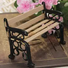 1:12 деревянное мини садовое украшение миниатюрное парковое сиденье Сказочный кукольный домик горячая Распродажа аксессуары для домашнего декора высокое качество