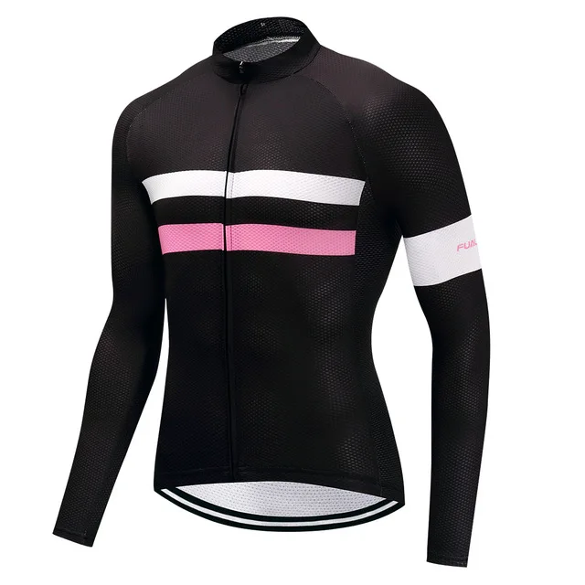 

2018 Team Long sleeve Ropa Ciclismo Cycling Jersey 100%Polyester/Autumn Bicycle/Bike Clothes For Man Chest fluorescence FUALRNY