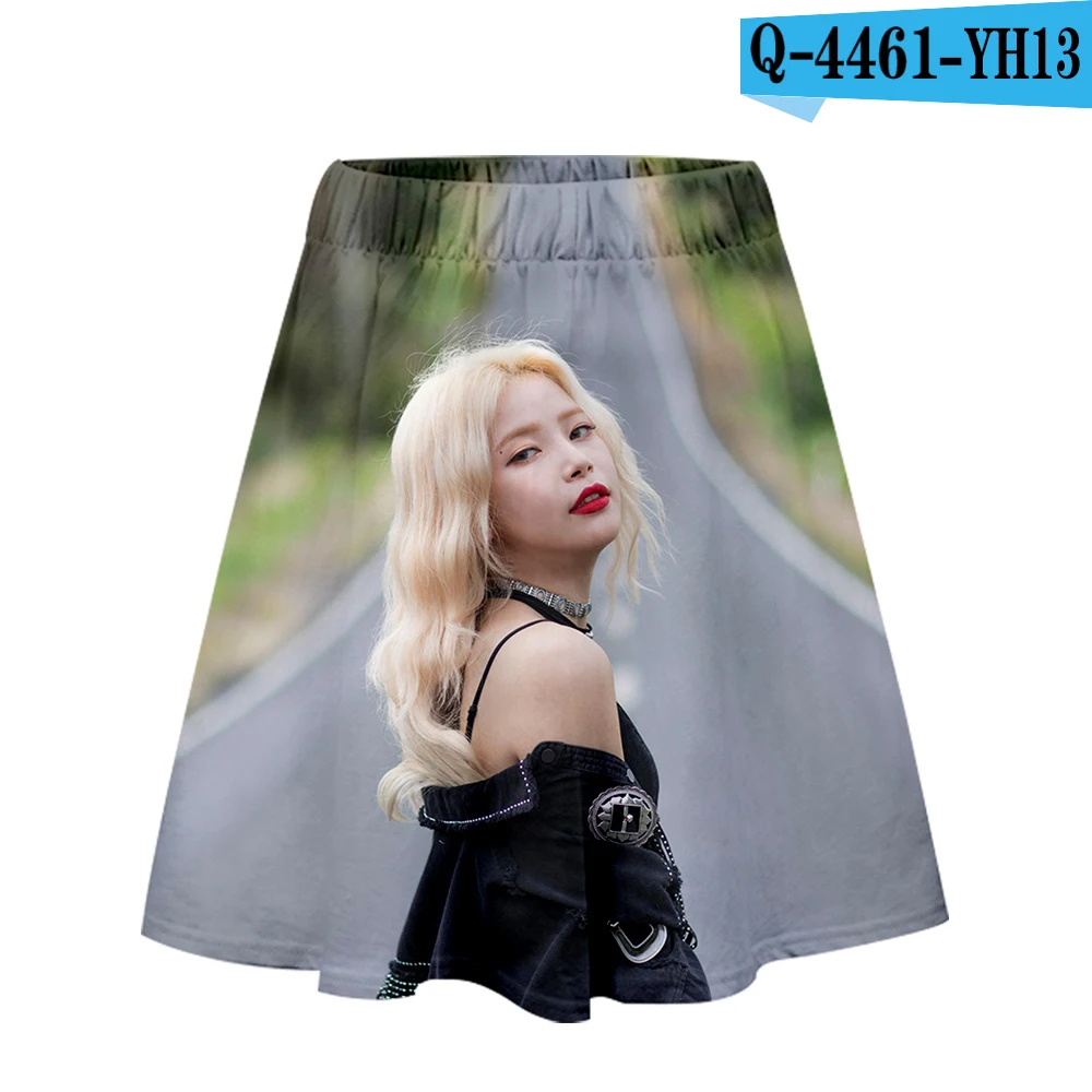 MAMAMO 3D K-pop повседневные юбки женская короткая юбка с эластичной резинкой на талии Женская универсальная свободная однотонная Мягкая Повседневная короткая женская юбка Harajuku - Цвет: 3D