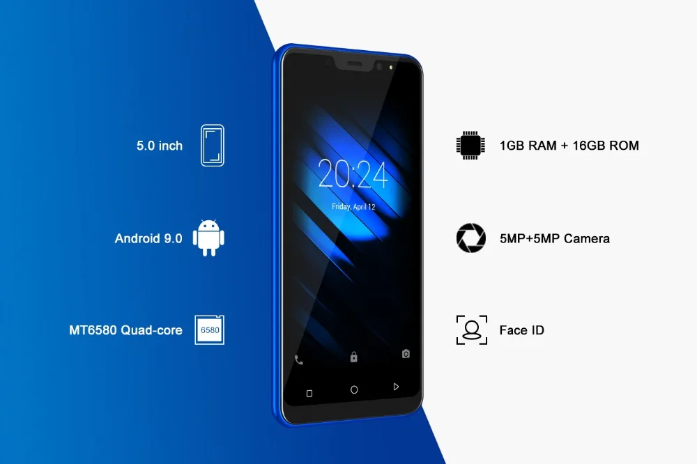 3g Смартфон Android 9,0 четырехъядерный MTK6580 5," экран 1 Гб ОЗУ 16 Гб ПЗУ две камеры сотовый телефон Xgody X27