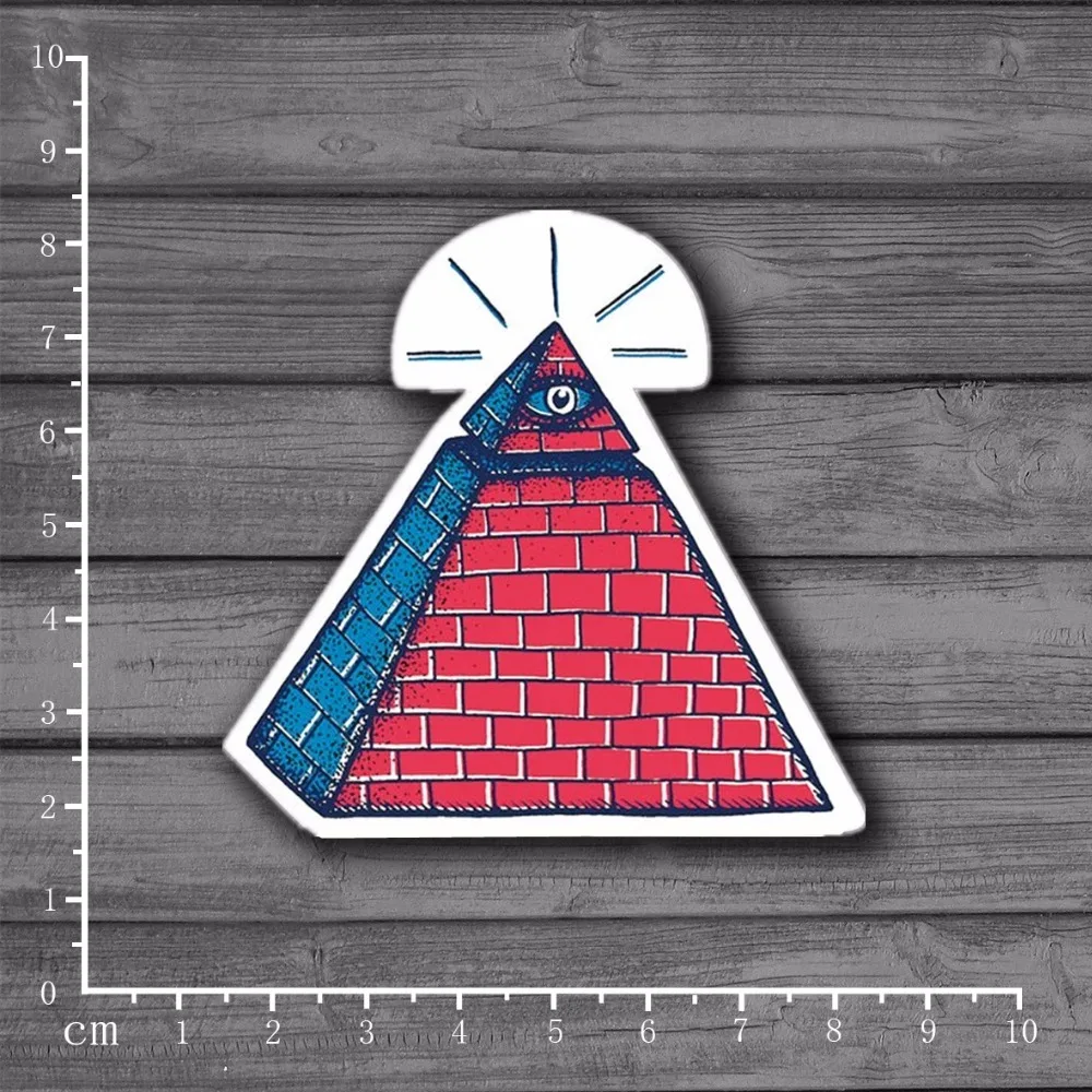 

Personalized Pyramid Trend Waterproof On Laptop Sticker Motorcycle Stickers Trolley Stickers Cartoon Graffiti Toys [Single]