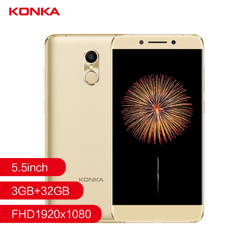 Konka 711 отпечаток пальца 4G смартфон камера 5 МП фронтальная 1080 дюймов 3000 P FHD MTK6737