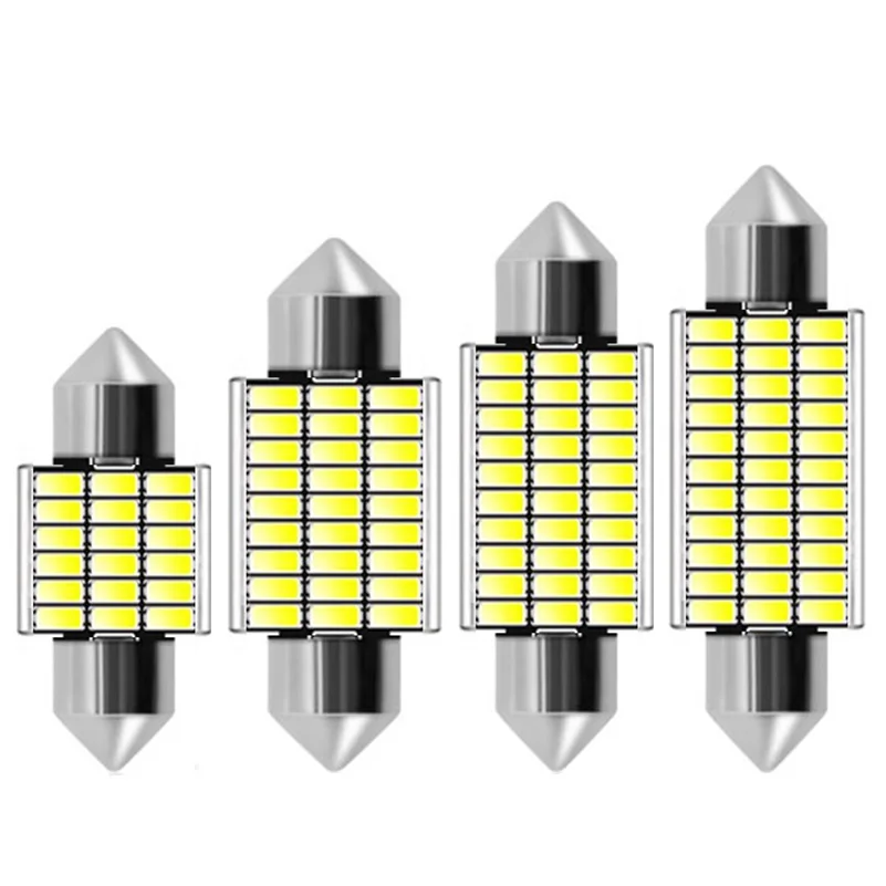 

31mm 36mm 39mm 41mm C5W C10W 18 27 30 33 SMD 4014 LED Festoon Light CANBUS NO ERROR Auto Interior Dome lamp Car Reading Bulb