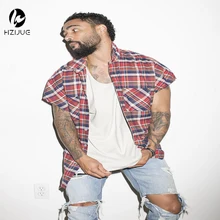 Hzijue street fashion harajuku männer kpop hipster kanye west justin bieber marke städtische clothing metallica musik mens zipper hemd