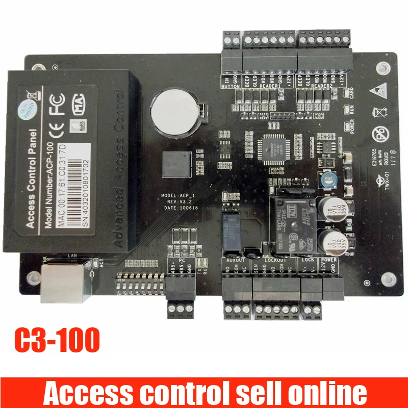ZKteco C3-400 TCP//IP Four Doors one-Way Access Control Board With Free Software