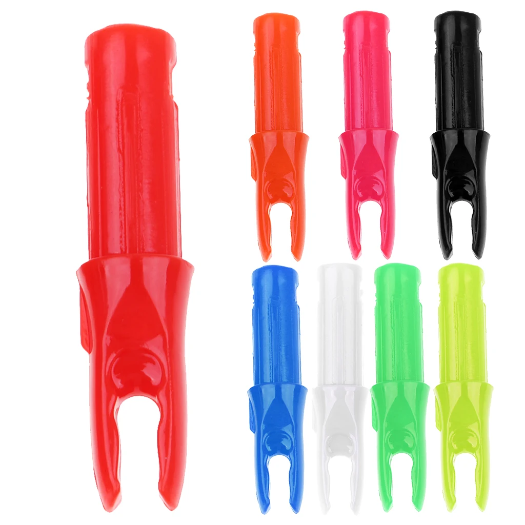 

12 Pack Plastic Hunting Compound Bow Archery Arrow Nocks for 6.2mm Diameter Arrow DIY Archery Accessory